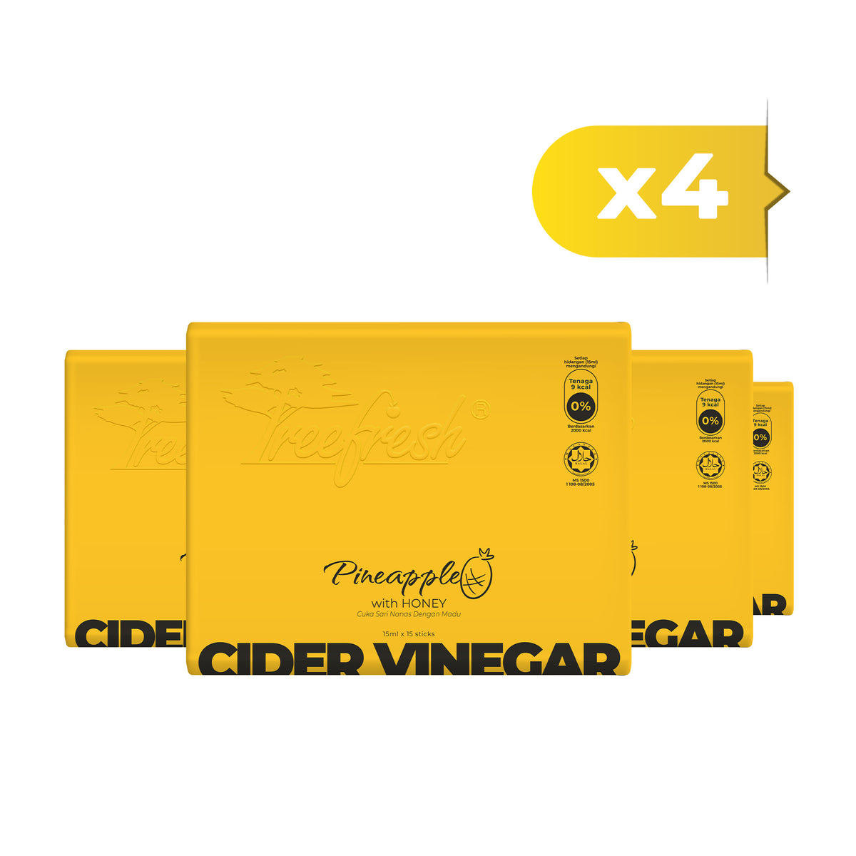 TreeFresh Pineapple Cider Vinegar x 4 Boxes